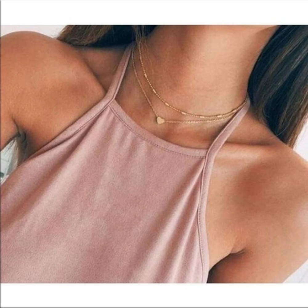 3/$30 ⭐️ Simple Love Heart Choker Necklace